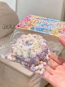 Đồ Chơi Giải Trí Màu Xanh Tím Và Xanh Lá Cây Crystal Gradient High Color Realistic Simulation Stress Relief Toy Cat Paw