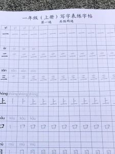 Grade One Upper Semester Practice Writing Book Red Tracing Book New Words Primary School Chinese Textbook Synchronized Regular Script