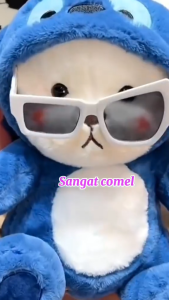 【 24-hour Express Delivery 】28cm Super cute Lotso Strawberry Bear plush toy! Soft fufu teddy bear doll + cat bear pillow