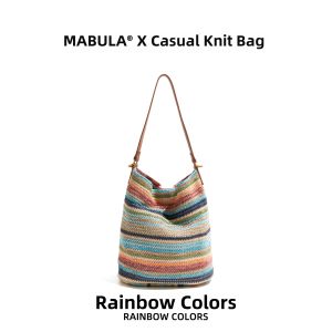 MABULA | Dopamine Woven Tote Bag High Capacity