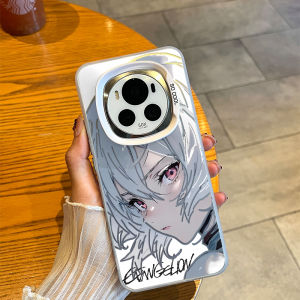 Honor Magic8 Anime Phone Case EVA Cartoon Line Art Asuka Langley Mayuhara 7/6 Design Hard Soft Shell Women New Model Men Magic 7/6 Ultimate Edition Two-Dimensional Protection Cover