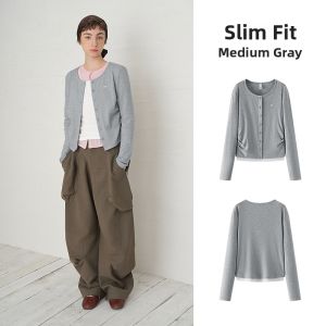 Semir | Pleated Design Illusion Two-piece Slim-fit T-shirt