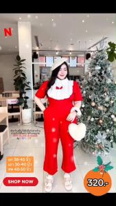 จั๊มยาวคุณแม่บ้าน จั๊มยาวงานผ้าซาร่า ดีเทลสวยปัง ซิปหลัง มีกระดุมคอ มีกระเป๋าข้าง เอวสม็อคมีเชือกผูกจ้า ใส่สวย