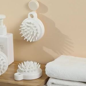 Nexlent Silicone Hair Washing Brush Head Meridian Massage Artifact Mini Hair Cleaning Comb