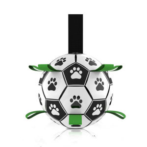 Dog Toy Interactive Pet Football Toys with Grab Tabs Dog Outdoor training Soccer Pet Bite Chew Balls for Dog accessories