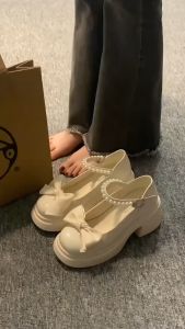 Korea MaryJane Shoes College Style Sweet Versatile Leather Shoes For Women