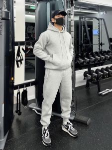 UNIFITNESS | Thickened Fleece Warm Sports Set Hoodie Joggers