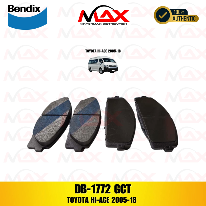 DB 1772 BENDIX BRAKE PAD FRT TOYOTA HI-ACE 2005-18 | Lazada PH