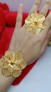 Gelang Kendari Free Cincin Terbaru Import Gelang Tangan Xuping Terbaru Dubai Perhiasan Lapis Emas 24k Wanita Motif Bangle