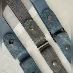 KW Buckle-free Elastic Invisible Belt Jeans Belt Without Buckle Easy Belts