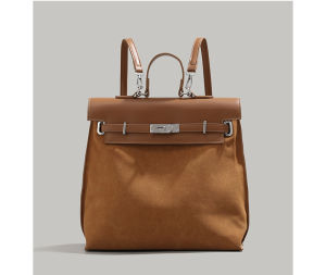 Autumn Retro Suede Backpack Commuter