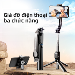 Selfieshow | Gậy chụp ảnh Selfie đa năng 360 độ xoay cầm tay đế bàn Bluetooth chống rung Phụ kiện quay Vlog di động tiện lợi