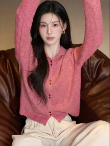Hooded Comfortable Slim Knitted Cardigan