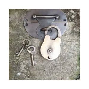 Overpal Pengunci Rumah Pagar Kuningan + Kunci Gembok Antik Murah