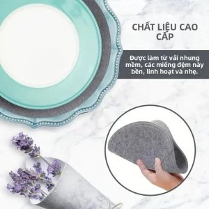 15 Chiếc Nồi Chảo Nỉ Bảo Vệ 3 Kích Cỡ Chịu Nhiệt Thảm Nhà Bếp Ngăn Chia Phong Cách Hiện Đại Cotton Polyester Nồi Chống Trầy Xước