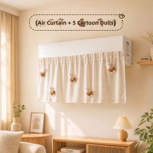 FAJIENUO | Anti-Direct Wind Wind-Deflecting Anti-Dust and Condensation Air Conditioner Curtain