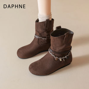 Daphne | Stacked Western Ankle Boots
