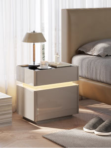 New Style Concealed Drawer & Lockable Multi-functional Bedside Cabinet