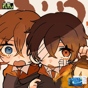 Wenhao Stray Dogs Anime Peripheral Anime Secondary Cartoon Automobile Sticker Fuel Tank Computer Case Decorative Sticker Reflective Sticker