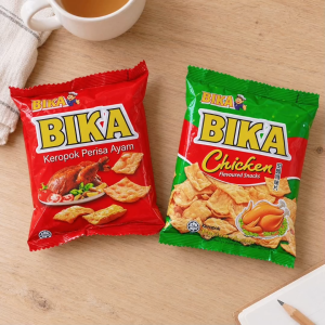 [Bundle Deal] BIKA Keropok Perisa Ayam | Chicken Flavoured Snack | 鸡味片 12g
