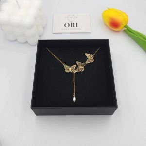 Dây chuyền nữ dáng dài Cánh bướm Brenna thời trang cá tính ORI ACCESSORIES D087