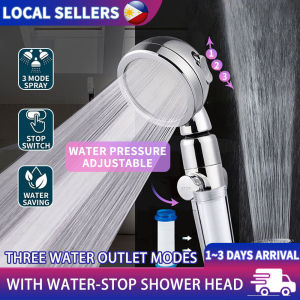 High Pressure Shower Head Replaceable Filter Remove Chlorine Purifying Water Handheld Shower Set One-Click Pause Stop