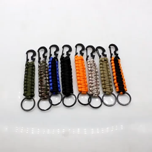 Outdoor Mountain Climbing Rope Keychain Multifunctional Woven Hanging Rope Portable Key Hanging Buckle