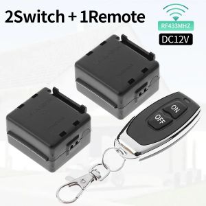 RF 433Mhz Universal Wireless Remote Control Switch DC 12V 10A Relay Receiver Module Transmitter Garage Door On Off Light Switch