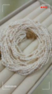 [ Woosilver ] Vòng Cổ Trai Gạo 10 Dây + 20 Bi Vàng– Sang Trọng – Secondhand – NTG44