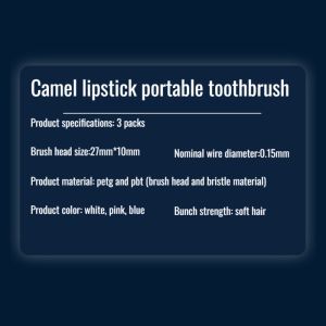 💃BIG SALE💃Fine Bristles Toothbrush Light Luxury Vibe Soft Bristles Delicate Handle/Portable Foldable Lipstick Style Toothbrush/SmallClean and Hygienic/Suitable for Business or Trips 高档轻奢便捷式口红牙刷