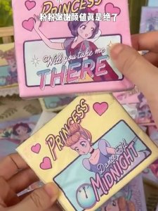 Tisu Princess Tissue Paper Cute Cartoon Pocket Facial Napkin Soft Portable Household Pack Travel
