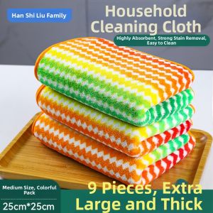 HANSHILIUJIA | Water Absorbing No Fuzz Anti-grease Kitchen Cleaning Cloth