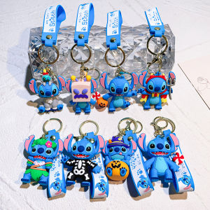 พวงกุญแจสติทช์สุดน่ารักจากซีรีส์ The Mischief Diary - สติทช์ฟักทอง สติทช์ลายหัวกะโหลก สำหรับเด็กหญิง เด็กชาย และคนรักสติทช์