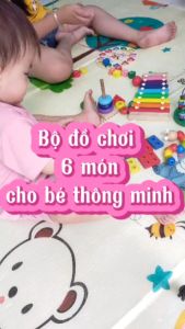 (LOẠI TỐT )Combo 6 Món Đồ Chơi Gỗ Phát Triển Trí Tuệ Cho Bé - Đồ Chơi Gỗ Thông Minh