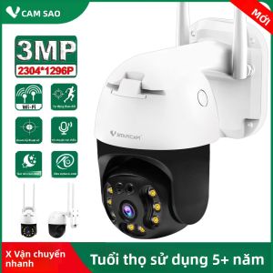 Camera IP Wifi Vstarcam 3MP Dome Với Âm Thanh 2 Chiều Tự Động Theo Dõi Chuyển Động Người Tầm Nhìn Ban Đêm Màu Sắc Chống Nước Phát Hiện Chuyển Động Báo Động