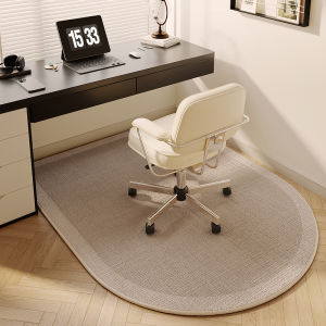 VIKAMA Computer Chair Floor Mat Study Desk Sliding Wheels Chair Round Bedroom Bedside Dressing Table Carpet Home Decoration