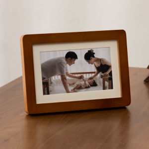 Rounded Walnut Solid Wood Frame 8 Inch
