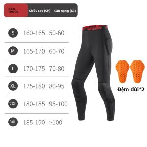 Quần Đua Xe Máy Mùa Hè WOSAWE Nam CE1/2 Màu Đen Chất Liệu Polyester Nylon Bảo Vệ Khi Đi Xe Địa Hình Xe Đạp Leo Núi Đạp Xe