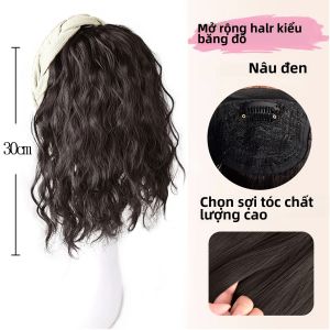 XIYUE Dài Lượn Sóng Xoăn Đầu Tóc Giả Kẹp Tóc Hình Chữ U Nửa Tóc Giả Dành Cho Nữ Tự Nhiên Tổng Hợp Bộ Tóc