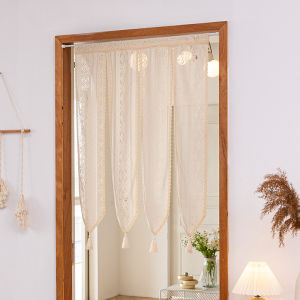 Luxury American Style Bohemian Lace Curtain No Drilling