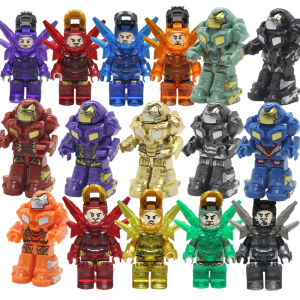 Educational Iron Man Toy Building Blocks Assembly Hulk opposite Armor Robot Superhero MK50 for Boys over 10 Years Old