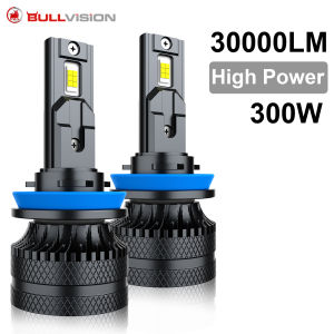 Bullvision Car LED Headlight H7 LED H4 H1 H8 H11 HB3 HB4 9005 9006 9012 6000K 300W 30000LM Auto LED Lamp Turbo Fog Light 12V