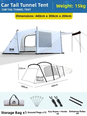 WOLFNEST | Integrated Car Rear Tent For SUV Trunk