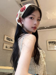 Khăn Trùm Đầu Dệt Kim Thủ Công Kiểu Pháp Cho Nữ Khăn Quàng Cổ Tam Giác Du Lịch Biển Mùa Xuân Hè Phụ Kiện Tóc