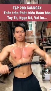 Thanh Gậy Tập Tay Lò Xo Đàn Hồi Cao Cấp Gậy Bẻ Tập Cơ Tay Vai Ngực 20kg 30kg 40kg Tập Gym Tập Thể Dục Tại Nhà