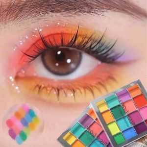 16-Grid Christmas Color Eye Shadow Palette Waterproof Long Lasting Matte Colorful High Pigmented Eyeshadow Eyes Makeup Cosmetics