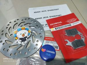 PIRINGAN CAKRAM BEAT + Kampas Rem Depan BEAT OLD FI ESP POP STREET VARIO 110 125 150 SCOOPY FI ESP SPACY FI KARBU