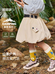 Cute Girls Camp Style Half Skirt Baby Clothes Spring Autumn Fashionable Childrens Skirts Toddler Kids Apparel Baby Outfits