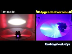 Upgraded LED Motorcycle Driving Spotlight IP68 Waterproof Colorful Light with Flashing Modes 4 Color