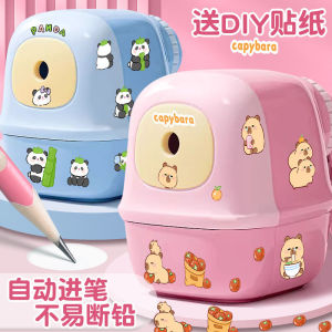 Deli Childrens Hand-Cranked Pencil Sharpener Kindergarten Durable Plastic Lead Unjamming Pencil Sharpening Machine for Girls